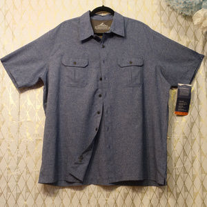 Blue short sleeve shirt for Men